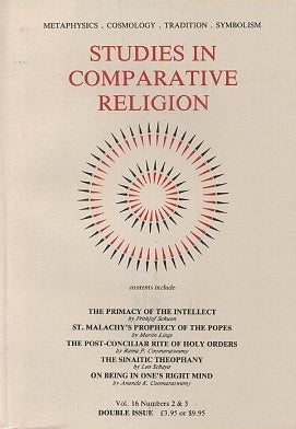 Item #10309 STUDIES IN COMPARATIVE RELIGION, VOL 16, NUMBERS 3 & 4. Peter Hobson, Ralph Smith,...