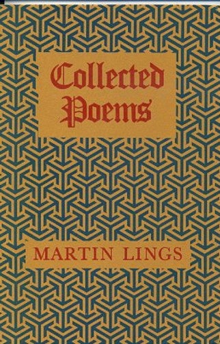 Item #10312 COLLECTED POEMS. Martin Lings.