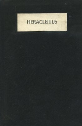 Item #15982 THE FRAGMENTS OF HERACLEITUS. Heracleitus