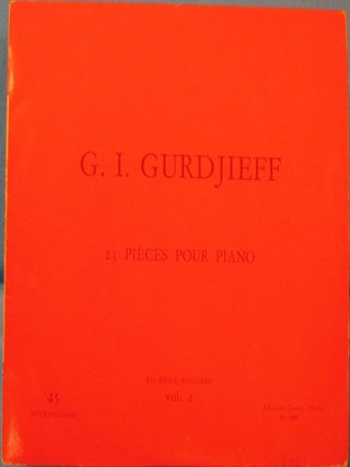 Item #18296 23 PIÈCES POUR PIANO: VOLUME II. G. I Gurdjieff