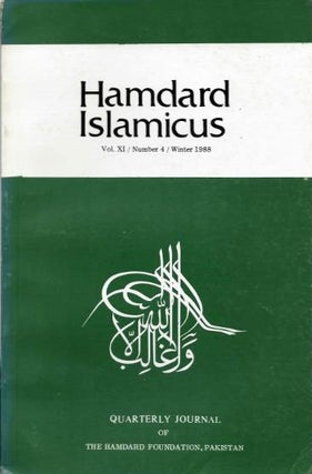 Item #18743 HAMDARD ISLAMICUS: VOL XI / NUMBER 4 / WINTER 1988. Hakim Mohammed Said