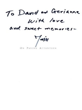 ON PAYING ATTENTION: New and Selected Poems