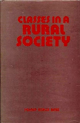 Item #19262 CLASSES IN RURAL SOCIETY: A Sociological Study of Some Bengal Villages. Pradip Kumar...