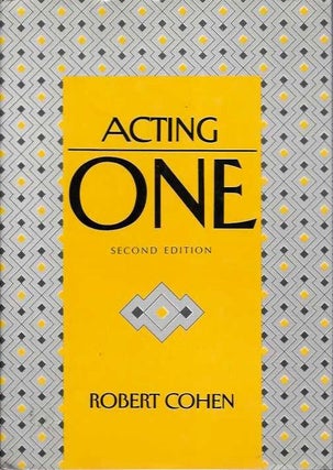 Item #19542 ACTING ONE. Robert Cohen