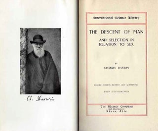 Item #19651 THE DESCENT OF MAN AND SELECTION IN RELATION TO SEX. Charles Darwin