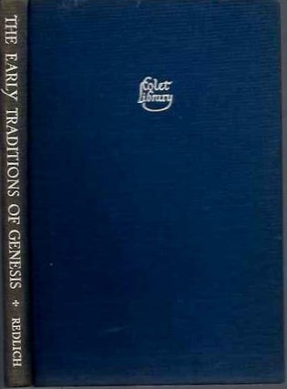 Item #20288 THE EARLY TRANSLATIONS OF GENESIS. E. Basil Redlich