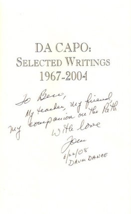 DA CAPO: Selected Writings 1967-2004