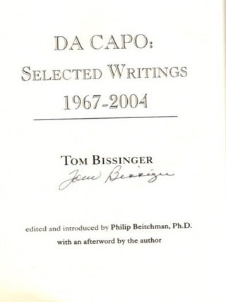 DA CAPO: Selected Writings 1967-2004