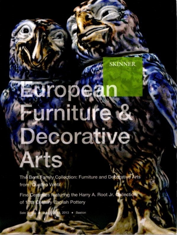 Item #21344 EUROPEAN FURNITURE & DECORATIVE ARTS. JULY 12 & 13, 2013, SALE 2663B: The Bent Family Collection. Skinner Auctions.