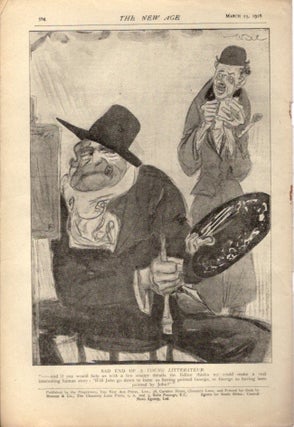 THE NEW AGE: A WEEKLY REVIEW OF POLITICS, LITERATURE, AND ART, NO. 1228, NEW SERIES, VOL. XVIII, NO. 21.