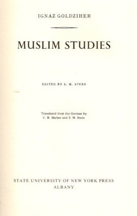 MUSLIM STUDIES: Volume One