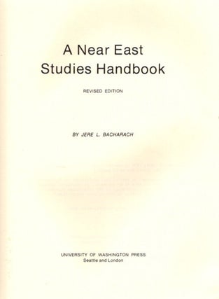 A NEAR EAST STUDIES HANDBOOK.