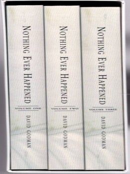 Item #22623 NOTHING EVER HAPPENED. Godman David