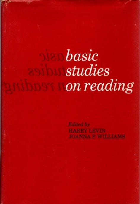 Item #22979 BASIC STUDIES IN READING. Harry Levin, Joanna P. Willaims.