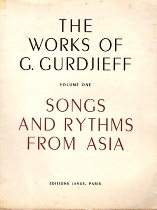 Item #23205 SONGS AND RYTHMS OF ASIA: The Works of Gurdjieff: Volume One. Gurdjieff / de Hartmann