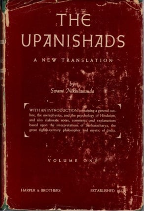 Item #23853 THE UPANISHADS: A NEW TRANSLATION, VOLUME ONE.: Katha, Isa, Kena, and Mundaka. Swami...