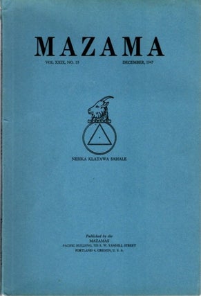 Item #23900 YOUNGSTEIGERS: in Mazama, Vol. XXIX, No. 13, December, 1947. Gary Snyder