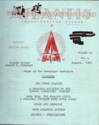 Item #23933 ATLANTIS INCORPORATING URANUS: Organ of the Hoerbiger Institute. Egerton Sykes