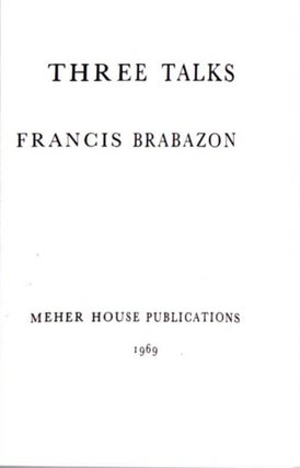 Item #24185 THREE TALKS. Francis Brabazon