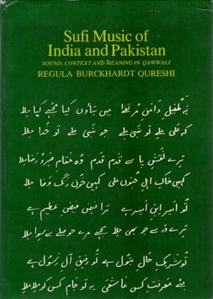Item #25161 SUFI MUSIC IN INDIA AND PAKISTAN: Sound, Context and Meaning in Qawwali. Regula...