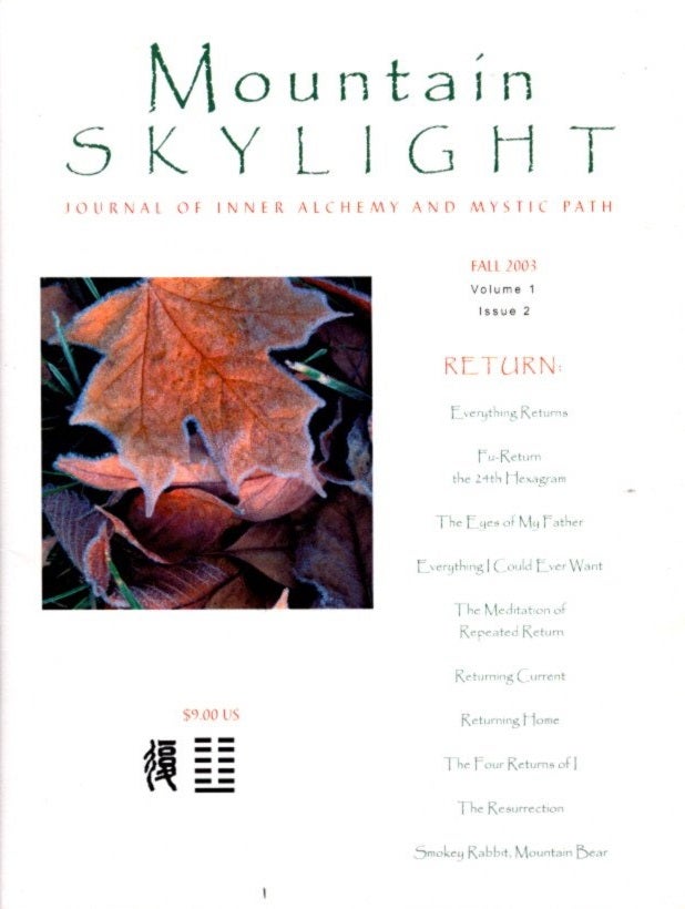 Item #25923 RETURN: MOUNTAIN HIGHLIGHT, VOL. 1 ISSUE 2: Journal of Inner Alchemy and Mystic Path. Purple Yang.