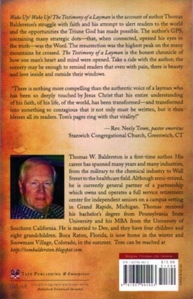 WAKE UP! WAKE UP!: The Testimony of a Layman