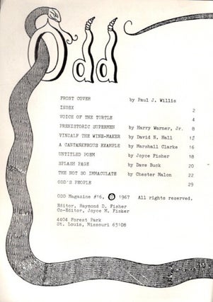 ODD MAGAZINE: Whole Number 16