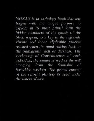 NOXAZ VOLUME II: The Pylon of Fire (The Oracle of Seth)