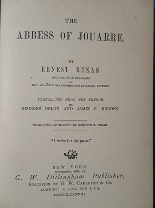 THE ABBESS OF JOUARRE.