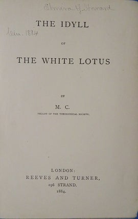 THE IDYLL OF THE WHITE LOTUS.