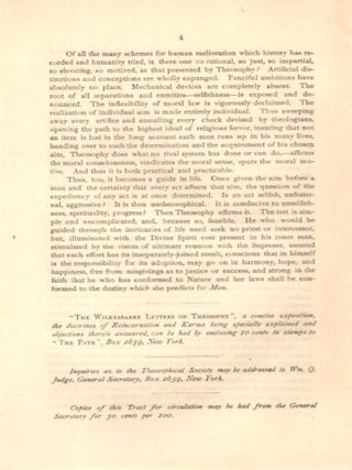 THEOSOPHY AS A GUIDE IN LIFE.