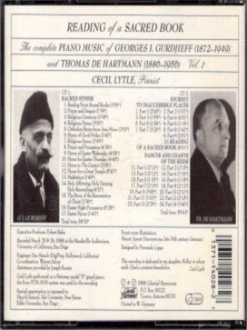 THE COMPLETE PIANO MUSIC OF GEORGES I. GURDJIEFF AND THOMAS DE HARTMANN: Volume 2: Reading of a Sacred Book
