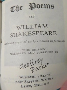 POEMS OF SHAKESPEARE.
