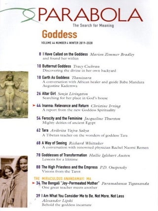 GODDESS: PARABOLA, VOL. 44, NO. 4, WINTER 2019-2020.