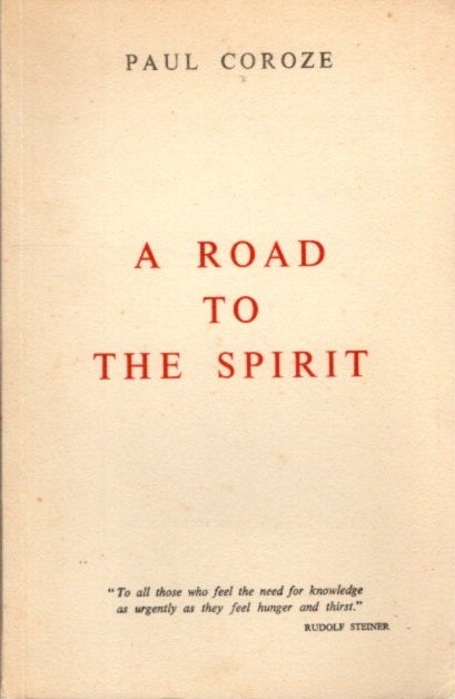 Item #27718 A ROAD TO THE SPIRIT. Paul Corzone.