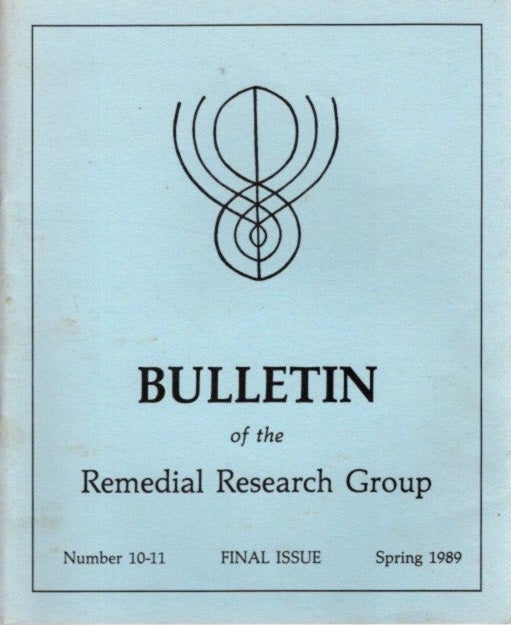 Item #27767 BULLETIN: REMEDIAL RESEARCH GROUP: NUMBER 10-11. Remedial Research Group.