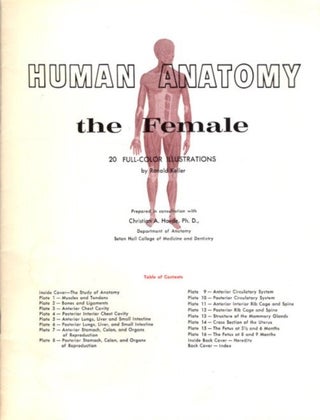 Item #28251 HUMAN ANATOMY: THE FEMALE. Ronald Keller