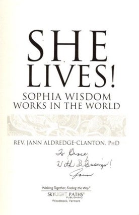 SHE LIVES!: Sophia Wisdom Works in the World