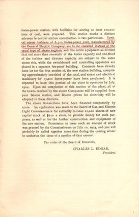 REPORT OF THE BOARD OF DIRECTORS TO THE STOCKHOLDERS AT THEIR EIGHTEENTH ANNUAL MEETING, OCTOBER 13, 1903.