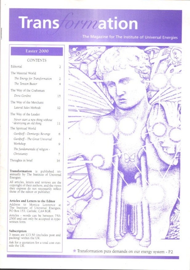 Item #28664 TRANSFORMATION: The Magazine of the Institute of Universal Energies. Ian Philips Lawrence.