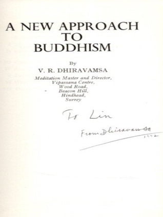 A NEW APPROACH TO BUDDHISM.