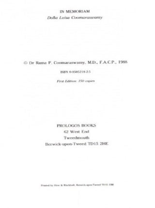 ANANDA K. COOMARASWAMY: Bibliography / Index