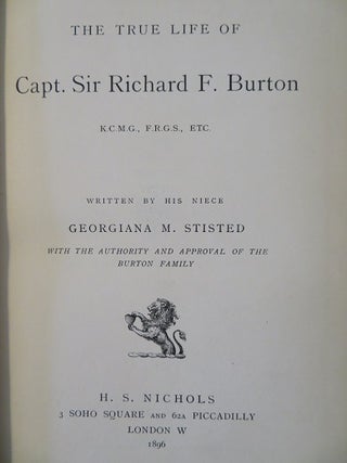 THE TRUE LIFE OF CAPTAIN SIR R.F.BURTON.