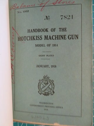 COLLECTION OF MACHINE GUN HAND BOOKS.