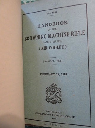COLLECTION OF MACHINE GUN HAND BOOKS.