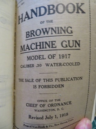 COLLECTION OF MACHINE GUN HAND BOOKS.