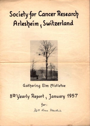 SOCIETY FOR CANCER RESEARCH ARLESHEIM, SWITERLAND: Annual Reports