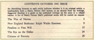HORIZON: NOVEMBER - OCTOBER 1941, VOLUME 1, NO. 3: The Magazine of Useful and Intelligent Living