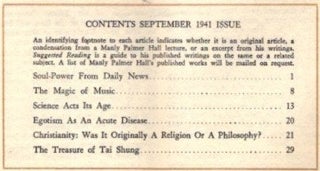HORIZON: SEPTEMBER 1941, VOLUME 1, NO. 2: The Magazine of Useful and Intelligent Living