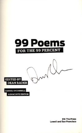 99 POEMS FOR THE 99 PERCENT: An Anthology of Poetry
